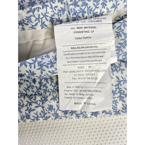 Pillow Sham Pillowcase Star Quilt Quilted Bed Bedding 100% Cotton 20x26 - Picture 11 of 12